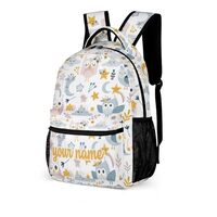 ZCJB-WSRY Custom Owl Backpack for Kids Girls Boys School, 16 Inches Cute Owl Theme Bookbag, Adjustab