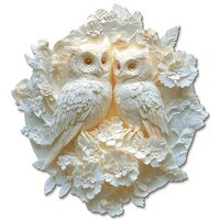 KAAYEE Wooden Puzzles for Adults, Couple Owl Wooden Jigsaw Puzzle Unique Shape Wood Puzzle Adult, 3D