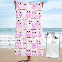 WXZYFP Cute owl 31.5"x63" It is a Fiber Quick-Drying Bath Towel (Vertical Style), Suitable