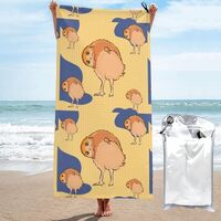 WXZYFP Crooked Owl 31.5"x63" It is a Fiber Quick-Drying Bath Towel (Vertical Style), Suita