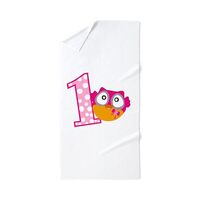 CafePress Cute Pink Owl 30"x60" Absorbent, Soft Beach Towel