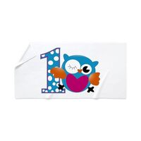 CafePress Cute Owl First Birthday 30"x60" Absorbent, Soft Beach Towel