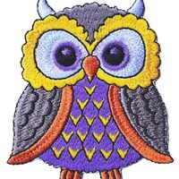 Colorful Owl Embroidered Iron On Patch Cute Cartoon Animal Applique for Clothes Jackets Backpacks Ha