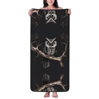 WZYCWB Late Night Owl Printed Super Soft Bath Towel (27x55 inches), Absorbent and Quick-Drying Towel