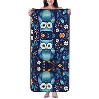 WZYCWB Owl Print Printed Super Soft Bath Towel (27x55 inches), Absorbent and Quick-Drying Towel, Sui