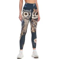 Blue Owl Women's High Waisted Workout Leggings Tummy Control Soft Yoga Pants M