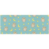 OTVEE 2 Rolls Birthday Wrapping Paper Roll - Cute Owls Stars and Moon Pattern Design Gift Wrap Perfe