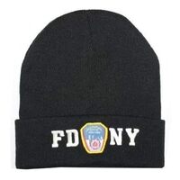 Artisan Owl NY Fire Department Winter Beanie Hat Skull Cap | NYC Fire Department Inspired Knit Hat G