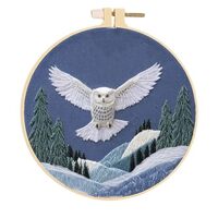 Huacan 1pc Owl Embroidery Kits for Adults Animal Home Decoration Modern Wall Stickers Cross Stitch P