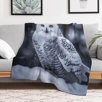 Throw Blanket for Couch Soft Fleece Blankets Cozy Air Conditioning Quilt All Seasons Arctic Owl Blan
