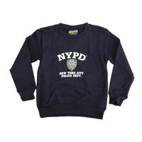 Artisan Owl New York Police Department Inspired Crew Neck Sweatshirt, NavyBlue, XL