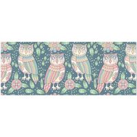 susiyo Cute Flower Pattern with Owls Gift Wrapping Paper Perfect for Wedding, Baby Shower, Valentine