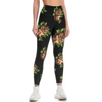 Cute Owl Reads Book High Waisted Leggings for Women Tummy Control Workout Yoga Pants L