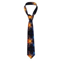 WHJWZY Fashion Men's Necktie - Printed Silk Tie for Business daily work party 57X3.1 inchs Demu