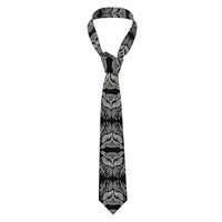 WHJWZY Fashion Men's Necktie - Printed Silk Tie for Business daily work party 57X3.1 inchs Owl 