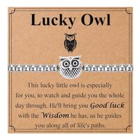 OAVOOK Owl Gifts for Women Lucky Owls Bracelets for Her Jewelry Gift for Birthday, Christmas, Thanks