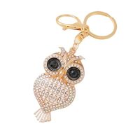 Lyhoosin Owl Keychain Purse Charms for Handbags Cute Keychains for Women Bling Purse Accessories Gol