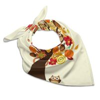 Women Square Silk Scarf, Lightweight Headscarf Stole Hair Scarves Wraps Gift Shawl Chiffon Scarves 2