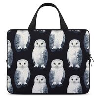 White Owl Laptop Bag Laptop Case Computer Messenger Bag with Adjustable Shoulder Strap