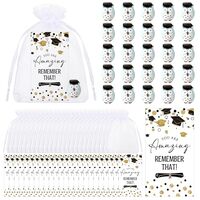 MiniInflat 25 Sets Small Graduation Gifts Bulk End of Year Student Gifts Cute Mini Resin Grad Figuri