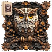 Metal Owl 200pcs