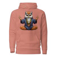 Yoga owl Hoodie Pullover Dusty Rose