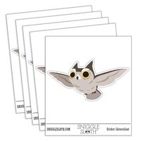 Focused Horned Owl Flying Bird Waterproof Vinyl Phone Tablet Laptop Water Bottle Car Window Bumper D