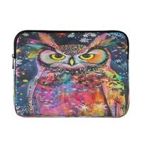 Owl Snowflakes Darkblue 15-16 Inch Laptop Sleeve for Women Laptop Case Bag Cute Carrying Case Cover 