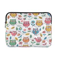 YEGAME Owl Laptop Sleeve Bag Compatible with 13-14 inch Notebook Computer Tablet, Quilted Soft Light