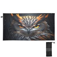 KEEPREAL Cool Owl Beach Towel Super Absorbent Oversized Travel Towels,31" x 71" Lightweigh