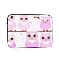 WHJDPP Cute owl Prints Shockproof Portable Laptop Sleeve Bag 10 inch for Men and Women Business Trav