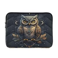 Owl Leaves Dark 13-14 Inch Laptop Sleeve for Women Laptop Bag for Notebook Tablet