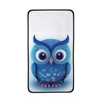 AMREWQYL Blue owl(1 Printed Coral Velvet Towel Microfiber Towel