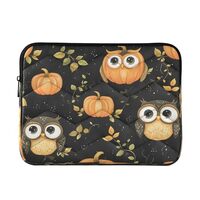 Kigai Cute Pumpkins Owls Laptop Sleeve Bag for 15-16 inch Notebook Shockproof Protective Laptop Case
