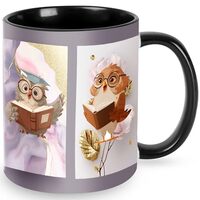 Owl 11oz Funny Coffee Mug Cute Tea Cup for Women Ceramic Mug Microwave Safe with Handle