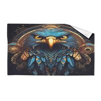 Vintage Owl Bath Towels for Bathroom Wash Cloth Quick-Dry Washcloths Absorbent Face Towel Soft Feel 