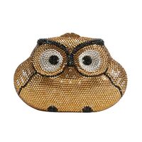 DKQXEIM Animal Owl Rhinestone Bag Luxury Crystal Evening Purse for Women Formal Prom Cocktail Clutch