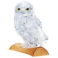 3D Crystal Owl Puzzle White