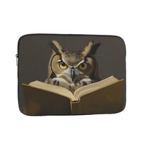 YYHWHJDE Owl Reading a Book Prints Protective Shockproof Portable Laptop Sleeve Case 17 inch for Men