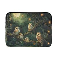 Owls Family Moon 13-14 Inch Laptop Sleeve Bag for Men Women Durable Protective Computer Carrying Cov