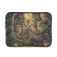 Owls Moonlight 13-14 Inch Laptop Sleeve Bag for Men Women Durable Protective Computer Carrying Cover