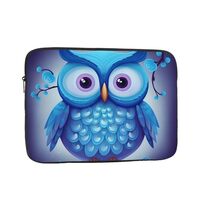 Laptop Case Sleeve Blue Owl Laptop Bag Computer Carrying Case 17 Inch Computer Protective Notebook C