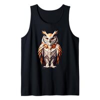 Origami Art Owl Owls Tank Top