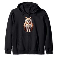 Origami Art Owl Owls Zip Hoodie