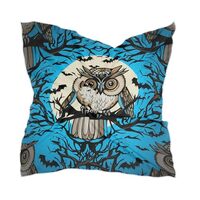 Flradish Owl Silk Like Head Scarf for Women,Soft Fashion Neck Scarf Square Satin Head Scarf 23.6 Inc