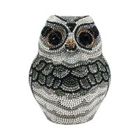 GBWYI Sparkly Rhinestone Owl Evening Purses Luxury Crystal Animal Clutch Cute Unique Diamond Wedding