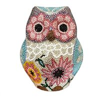 GBWYI Sparkly Rhinestone Owl Evening Purses Luxury Crystal Animal Clutch Cute Unique Diamond Wedding