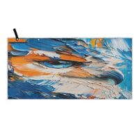 MCHIVER Palette-Knife Owl Portrait Oversize Bath Towels Quick Dry Large Bath Sheets Ultra Soft Highl