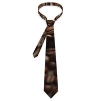 HaxigWcufx Ties for Men Coffee Bean Owl Mens Ties Neckties Classic Men's Necktie Silk Tie for B