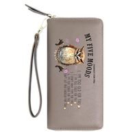 OIDERY Personalized Owl Design Women Wallets,Birthday Gift,Holiday Gift,Valentine's Day gift fo